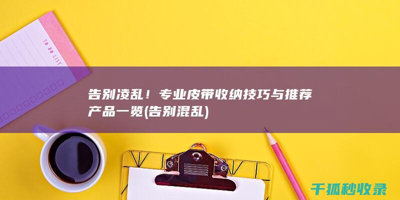 告别凌乱！专业皮带收纳技巧与推荐产品一览 (告别混乱)